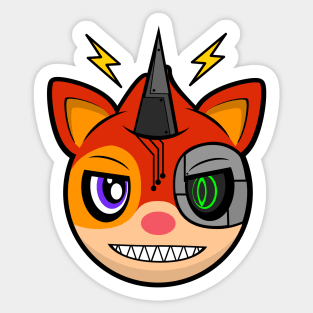 Cyborg Squirrel Oskar Sticker